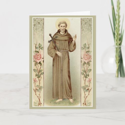 St Francis of Assisi Greeting Card wprayer