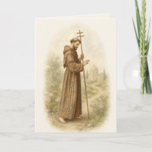 St. Francis of Assisi Greeting Card w/prayer