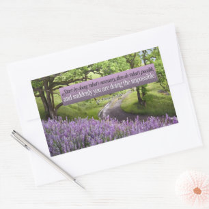 St Francis of Assisi Inspirational Quote Possible Rectangular Sticker