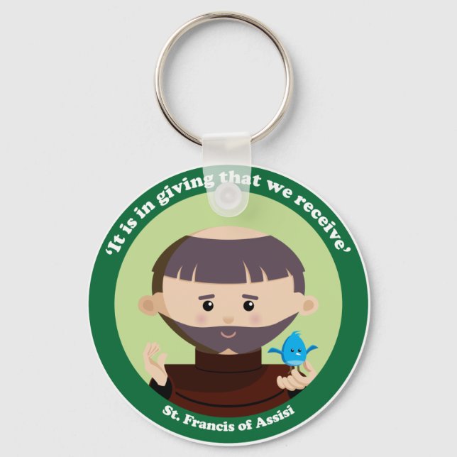 St. Francis of Assisi Keychain (Front)