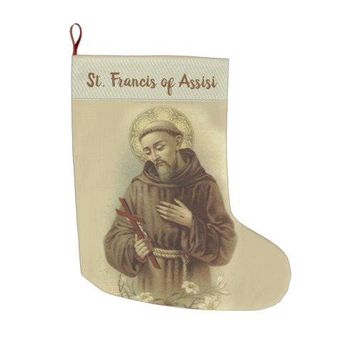 St Francis of Assisi Large Christmas Stocking