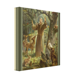 St. Francis of Assisi, lover of animals Canvas Print