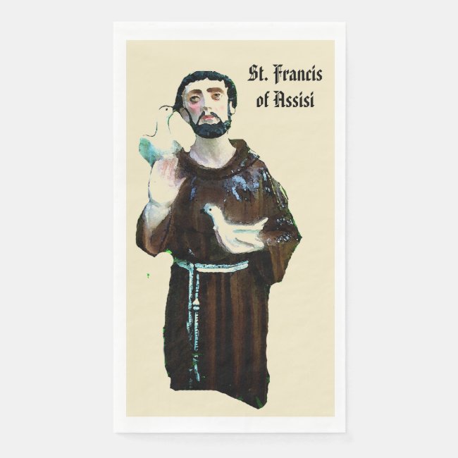 St. Francis of Assisi Paper Guest Towel