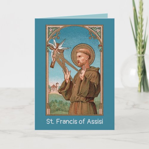 St Francis of Assisi Pater Seraphicus SAU 040 Card