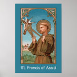 St. Francis Of Assisi, Pater Seraphicus (sau 040) Poster at Zazzle