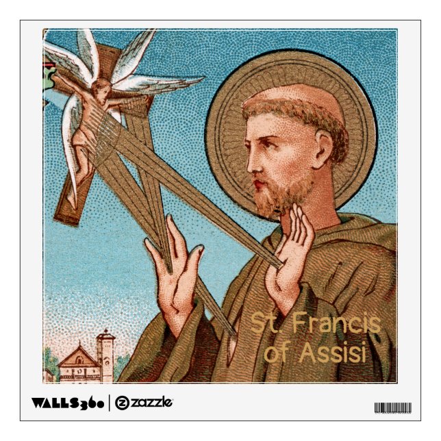 St. Francis of Assisi, Pater Seraphicus (SAU 040) Wall Decal (Front)
