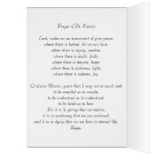 St. Francis of Assisi Patron Saint of Animals Cards (Inside (Left))