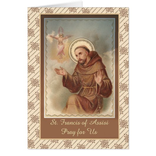 St. Francis of Assisi Patron Saint of Animals Cards (Front)