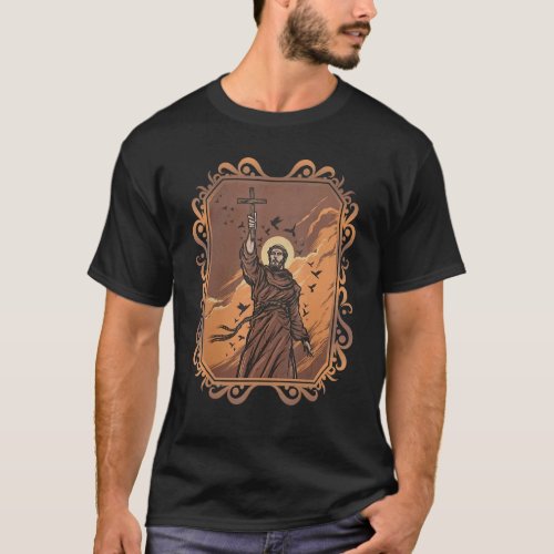 St Francis Of Assisi Patron Saint Of Animals Catho T_Shirt
