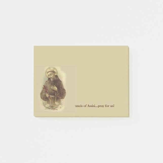 St. Francis of Assisi Patron Saint of Animals Post-it Notes (Front)
