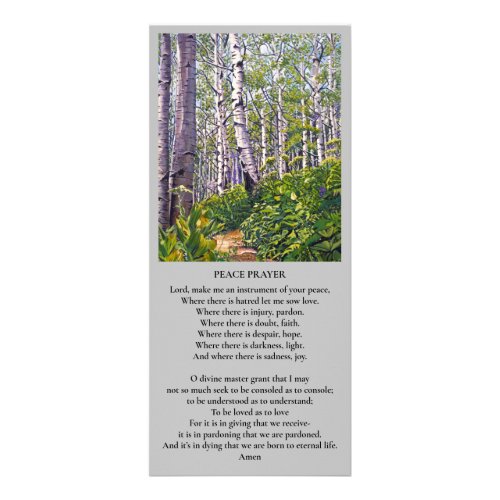 St Francis of Assisi Peace Prayer Sympathy Card