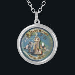 St. Francis of Assisi - Pet Necklace<br><div class="desc">Patron Saint of Animals,  St. Francis of Assisi Necklace. Protect your Pet Necklace. Exclusive Design by Originalyus San Francisco de Asis protector de los animales. Collar para proteccion de su mascota. Diseño exclusivo de Originallyus.</div>