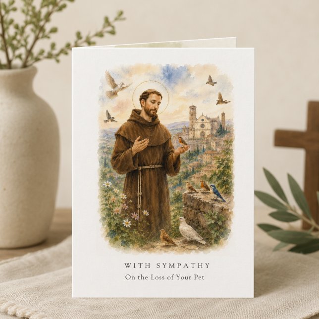 St. Francis of Assisi Pet Sympathy Card (Creator Uploaded)
