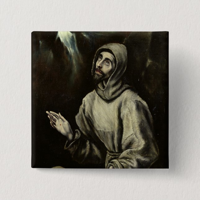 St. Francis of Assisi Pinback Button (Front)