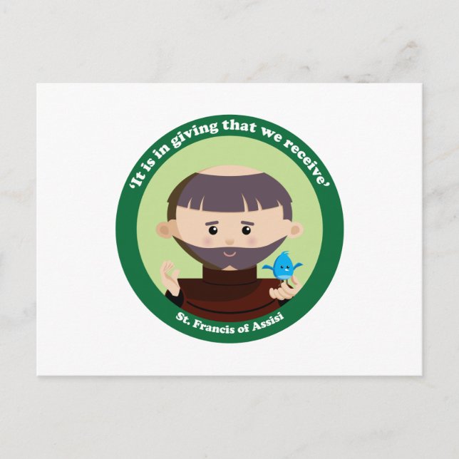 St. Francis of Assisi Postcard (Front)