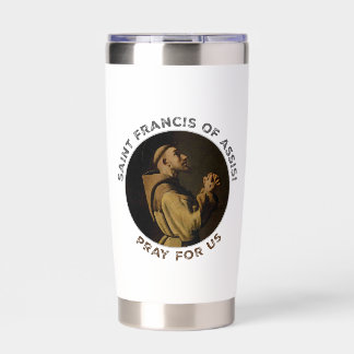 St. Francis of Assisi Pray for Us Insulated Tumbler