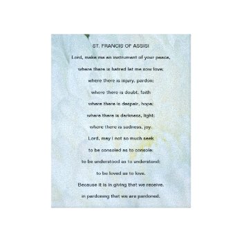 Go through Goods At Zazzle With The Concept St Francis Assisi picture regarding St Francis Prayer Printable identified as Read through Merchandise At Zazzle With The Topic St Francis Assisi