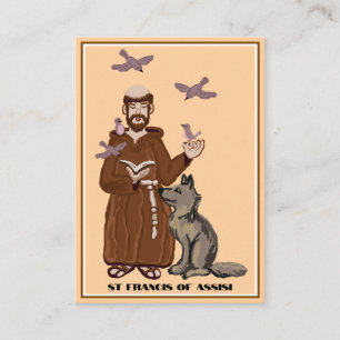 St Francis of Assisi prayer card