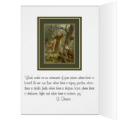 St. Francis of Assisi prayer inside Cards (Inside (Left))