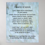 St Francis Of Assisi Prayer Poster at Zazzle