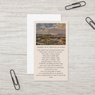 St. Francis of Assisi Prayer Sympathy Card