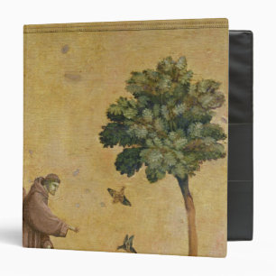 St. Francis of Assisi preaching to the birds 3 Ring Binder