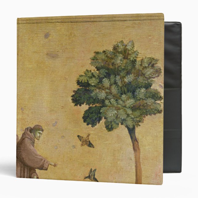 St. Francis of Assisi preaching to the birds 3 Ring Binder (Front/Inside)