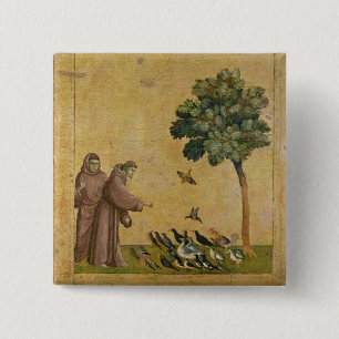St. Francis of Assisi preaching to the birds Button