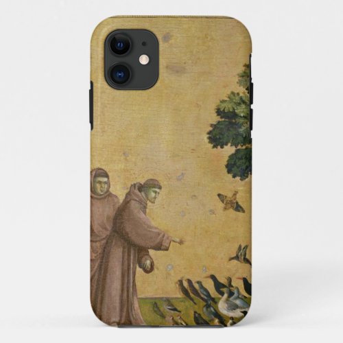 St Francis of Assisi preaching to the birds iPhone 11 Case