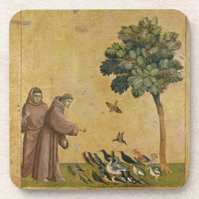 St. Francis of Assisi preaching to the birds Coaster (Front)