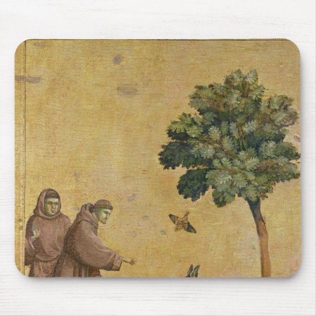 St. Francis of Assisi preaching to the birds Mouse Pad (Front)
