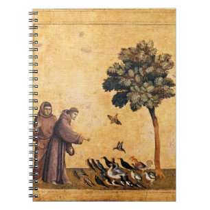 St. Francis Of Assisi Preaching To The Birds Notebook