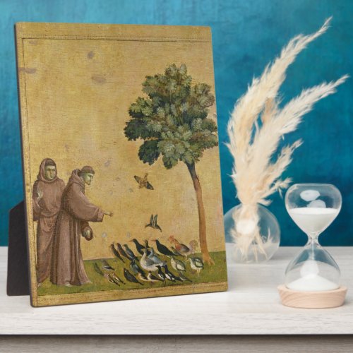 St Francis of Assisi preaching to the birds Plaque