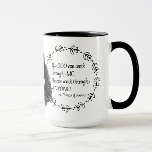 St Francis of Assisi Quote Mug