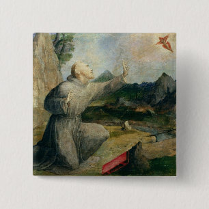 St. Francis of Assisi Receiving the Stigmata Button