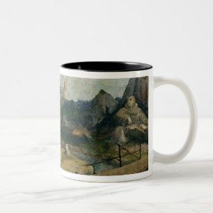 St. Francis of Assisi Receiving the Stigmata Two-Tone Coffee Mug