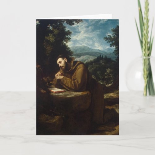 St Francis of Assisi Religious Card