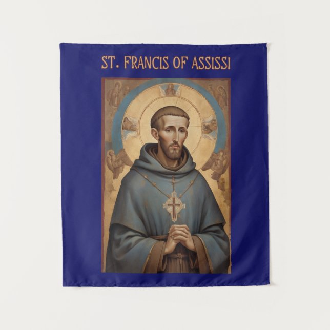 St. Francis of Assisi Roman Catholic Tapestry (Front)