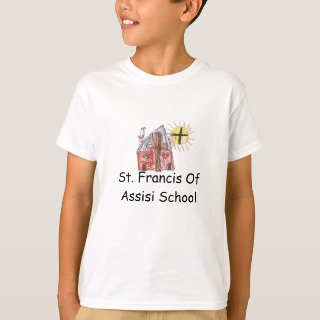 St. Francis Of Assisi School T T-Shirt (Front)