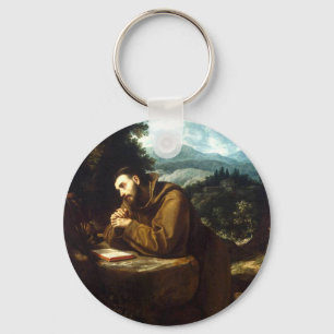 St. Francis of Assisi Seraphic Father Fine Art Keychain