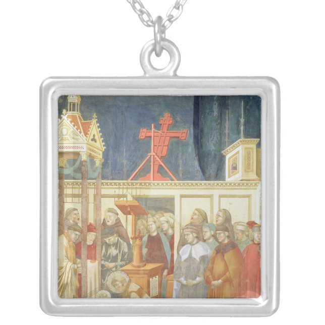 St. Francis of Assisi Silver Plated Necklace (Front)