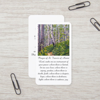 St. Francis of Assisi Sympathy Prayer Card
