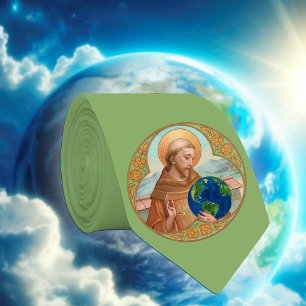 St. Francis of Assisi & The Environment (Green//B) Neck Tie
