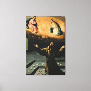 St. Francis of Assisi,The Miracle of the Roses Canvas Print