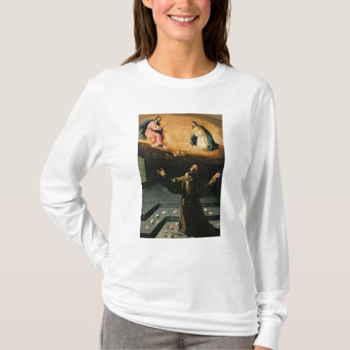 St Francis of AssisiThe Miracle of the Roses T_Shirt