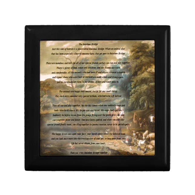 St. Francis of Assisi & The Rainbow Bridge Gift Box | Zazzle