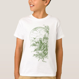 St Francis of Assisi Vintage Saints Catholic Ecolo T-Shirt