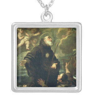 St Francis of Paola, 1416-1507) Silver Plated Necklace