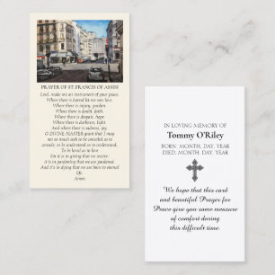 St. Francis of Paris Red Violet Yellow Blue Business Card