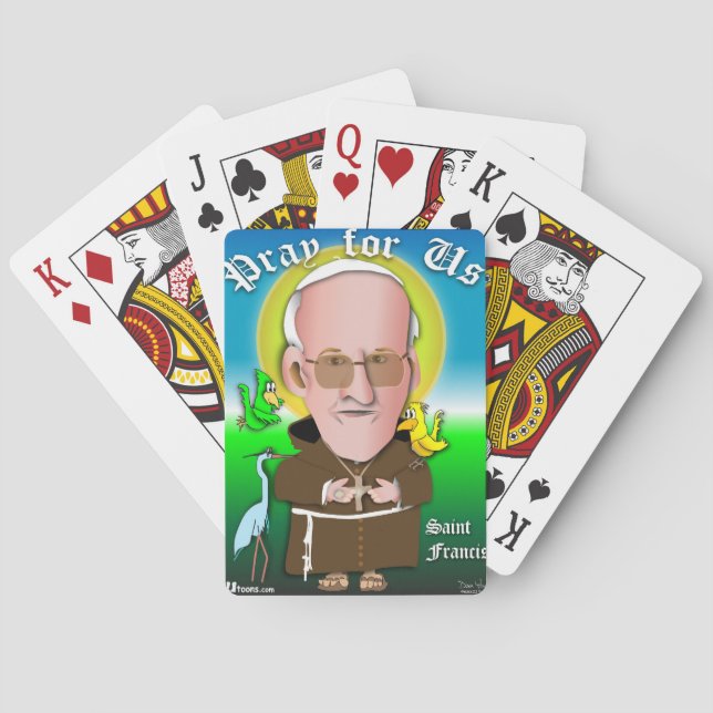 St. Francis Pray Poker Cards (Back)